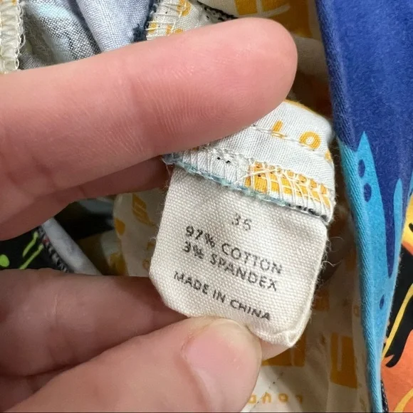 Loudmouth Paint Splatter Men’s Golf Pants Sz 35 Black Golfing Chino Retro Preppy - Picture 6 of 10